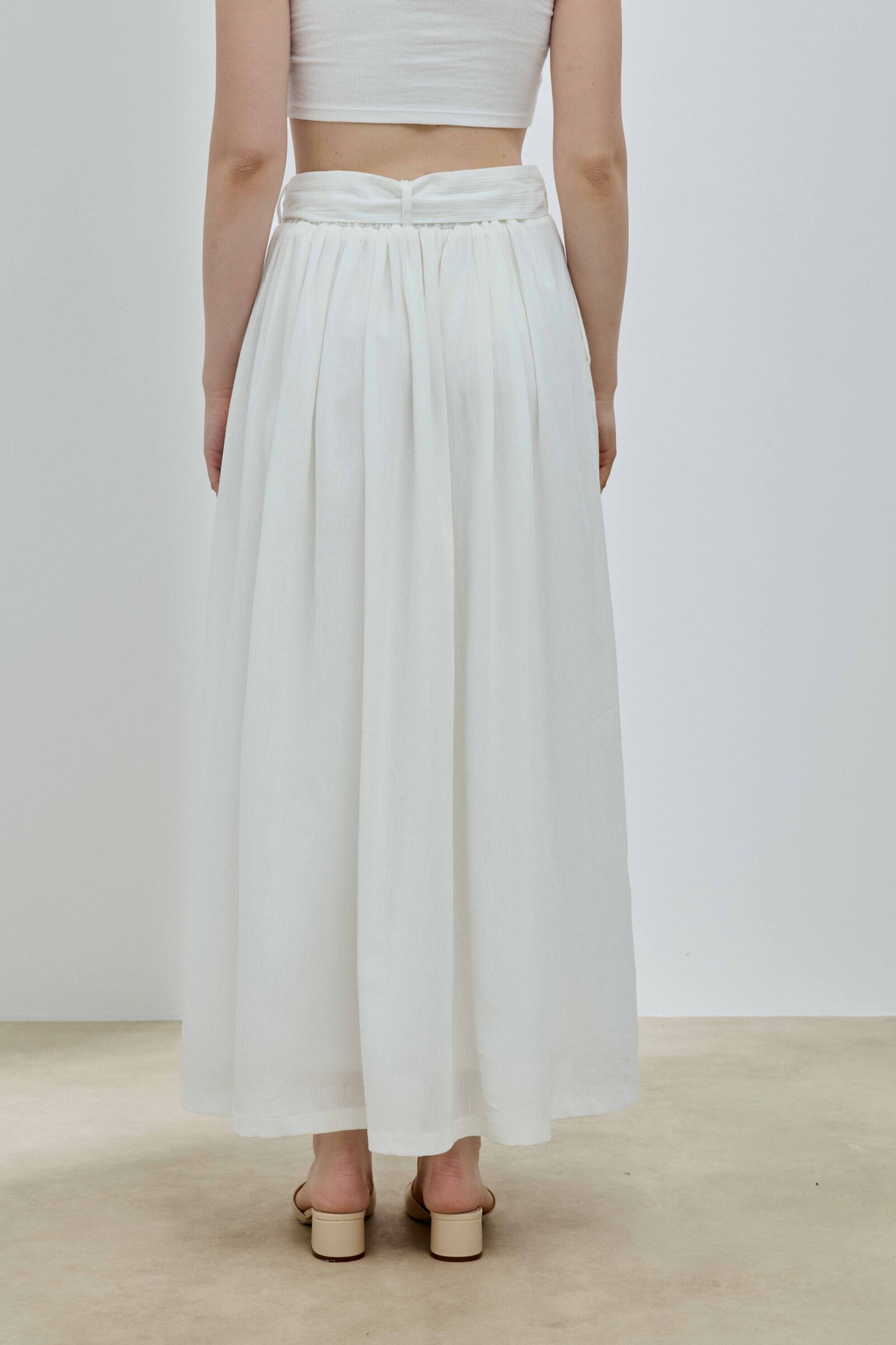 Beyaz Şile Bezi Etek - 8