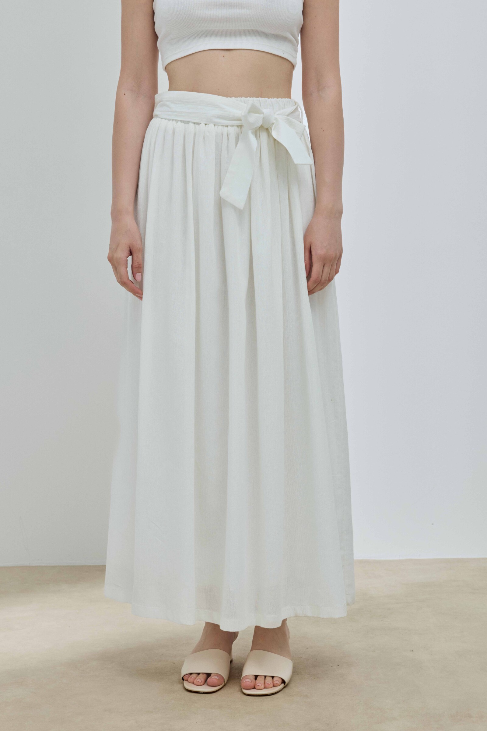 Beyaz Şile Bezi Etek - 7