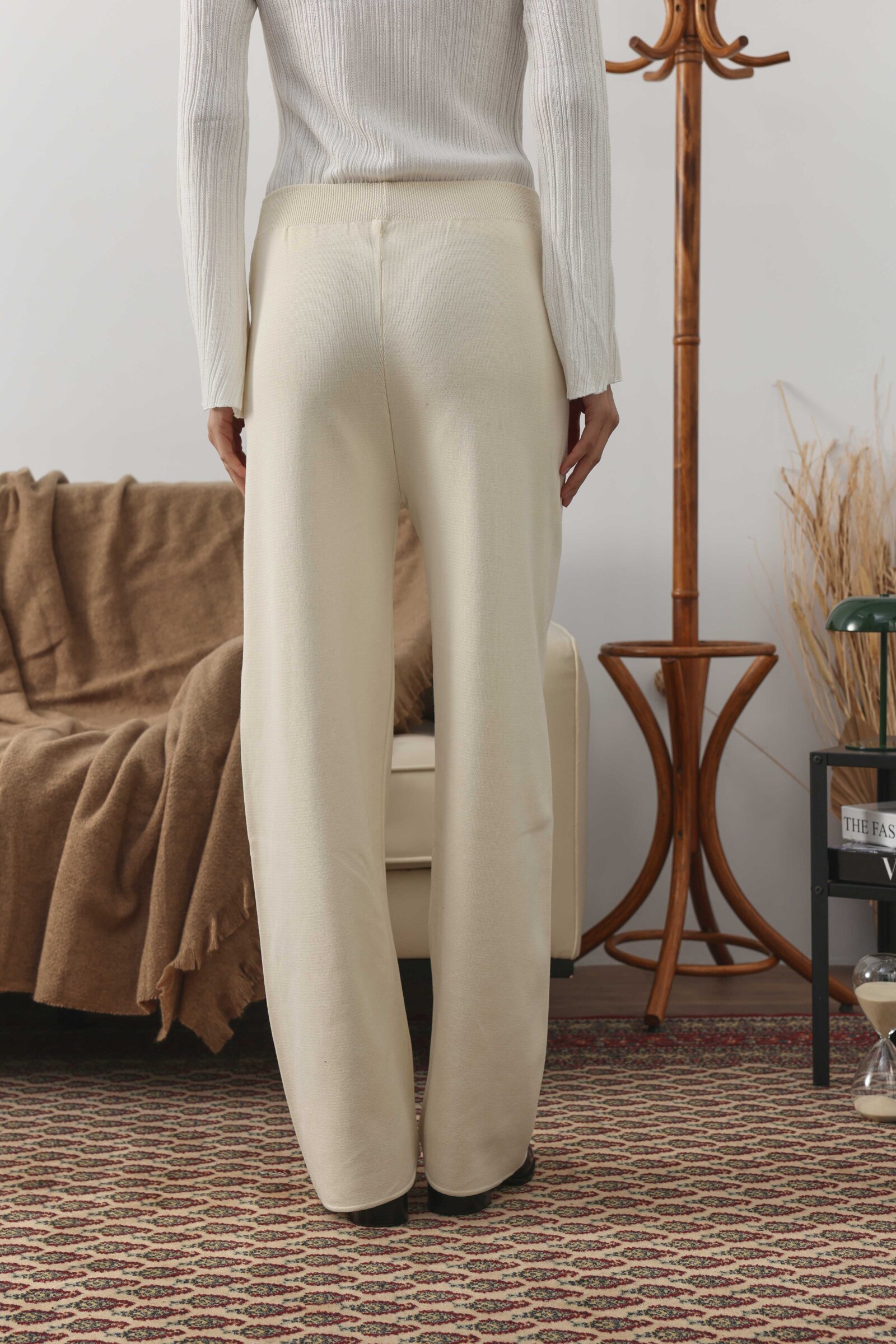 Merserize Pantolon Ekru - 4