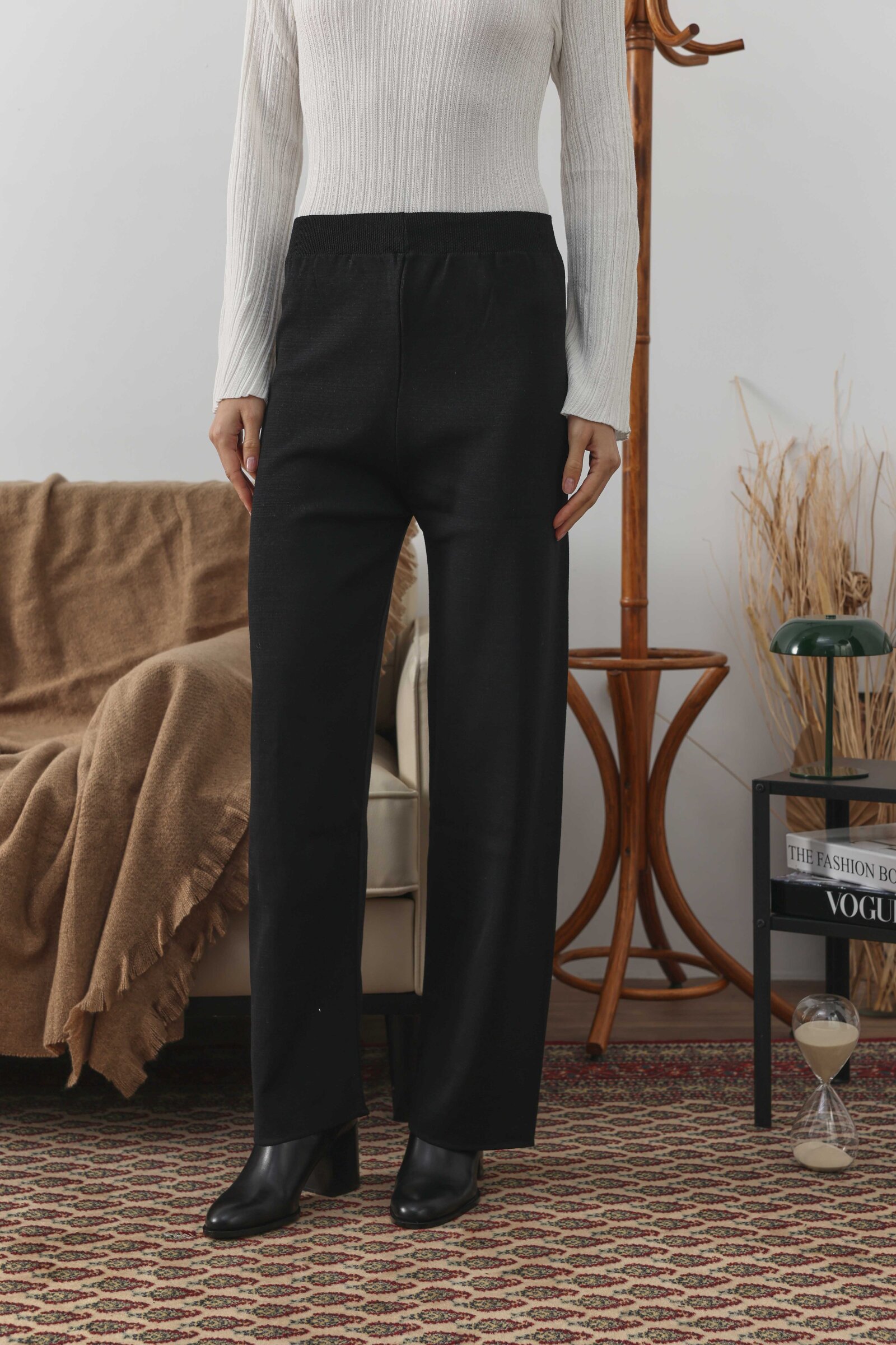 Merserize Pantolon Siyah - 3