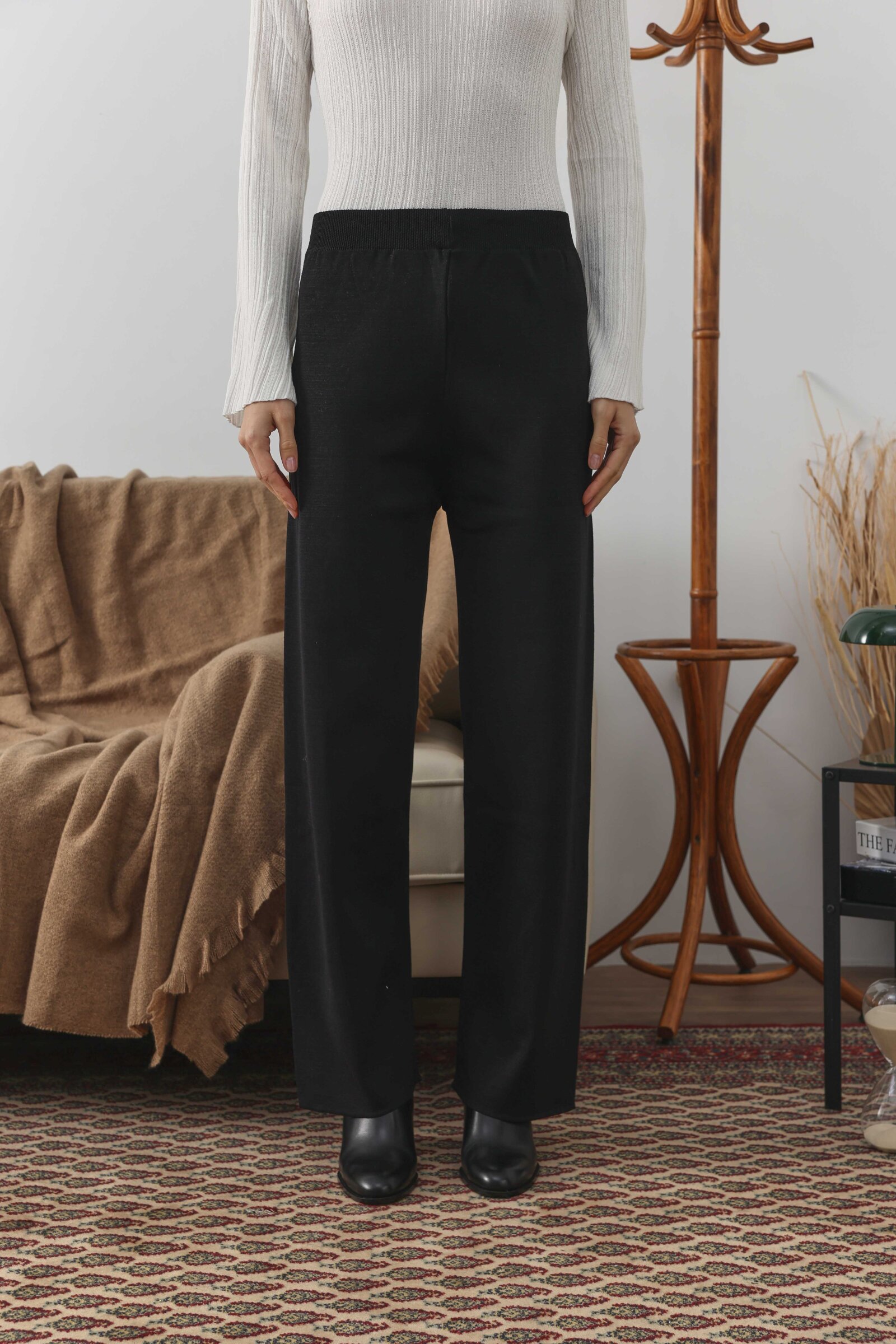 Merserize Pantolon Siyah - 4
