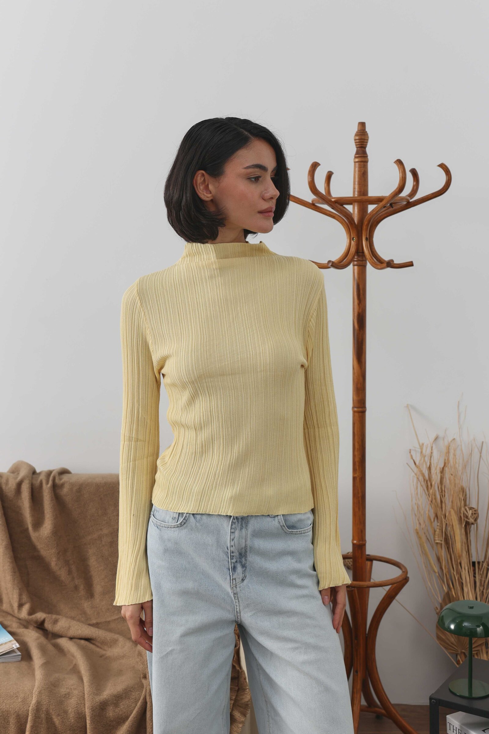 Piliseli Body Açık Sarı - 2