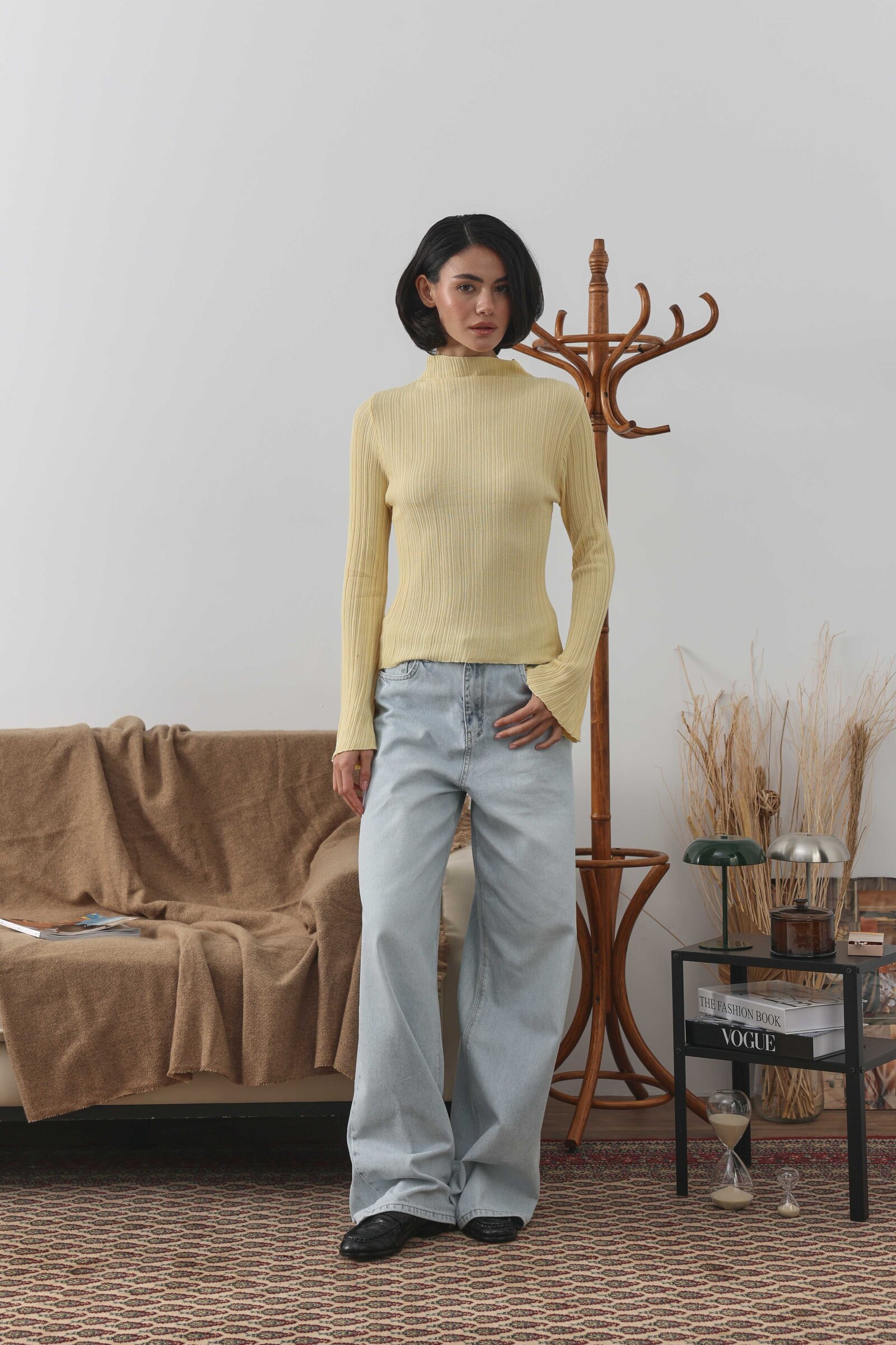 Piliseli Body Açık Sarı - 5