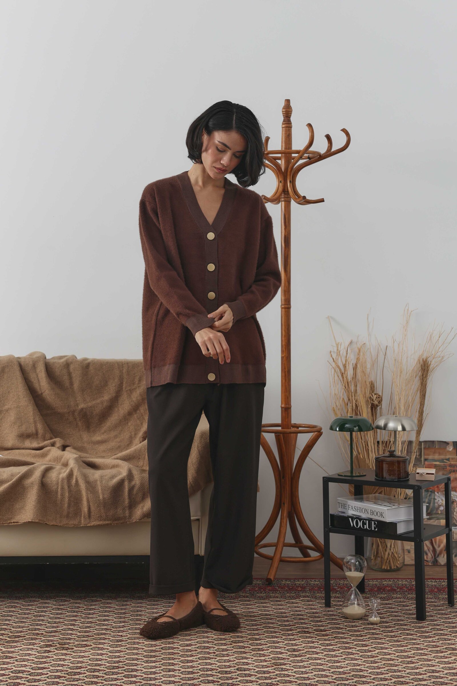 Soft Uzun Hırka Kahverengi - 3