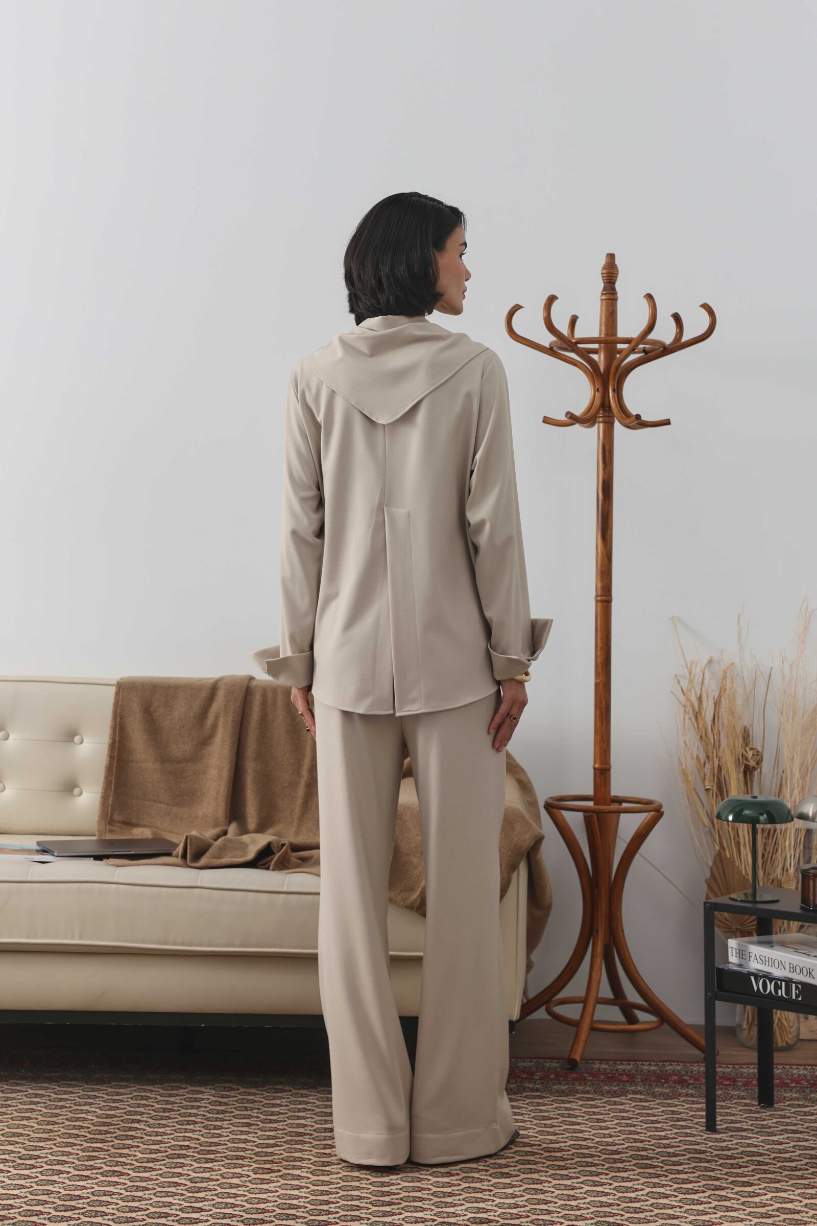 Yırtmaçlı Bluz Taş - 6