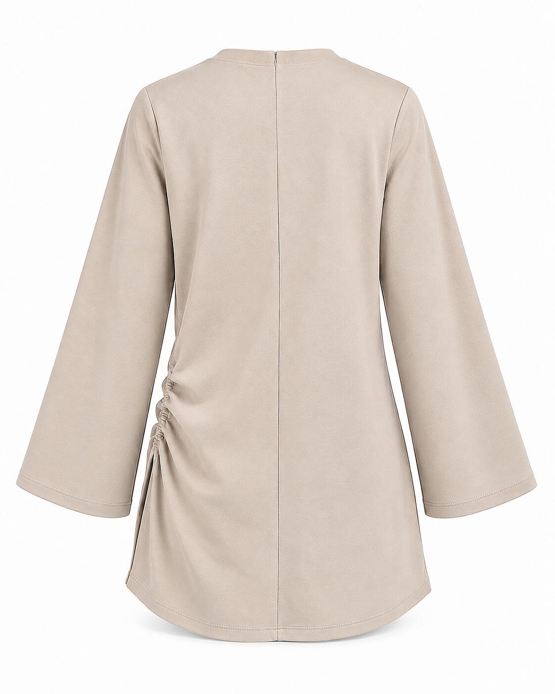 Move Ayarlanabilir Dik Yaka Sweatshirt-Taş - 8