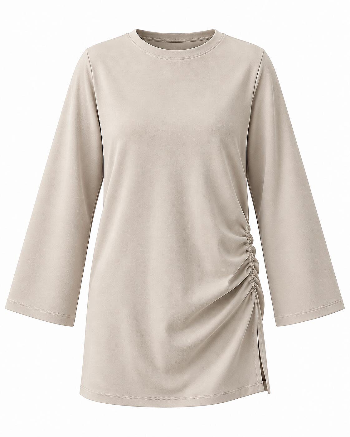 Move Ayarlanabilir Dik Yaka Sweatshirt-Taş - 6