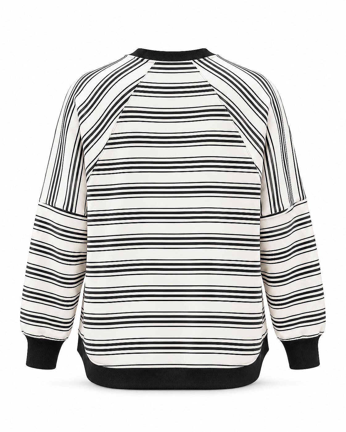 Outline Çizgili Sweatshirt - 5